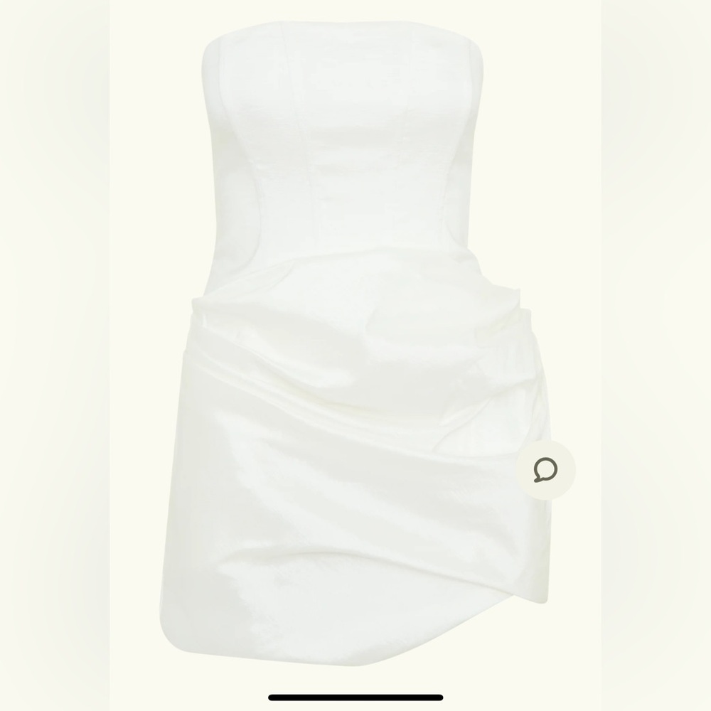 Meshki Sasha
Taffeta Strapless Corset Mini Dress - White - Picture 9 of 10